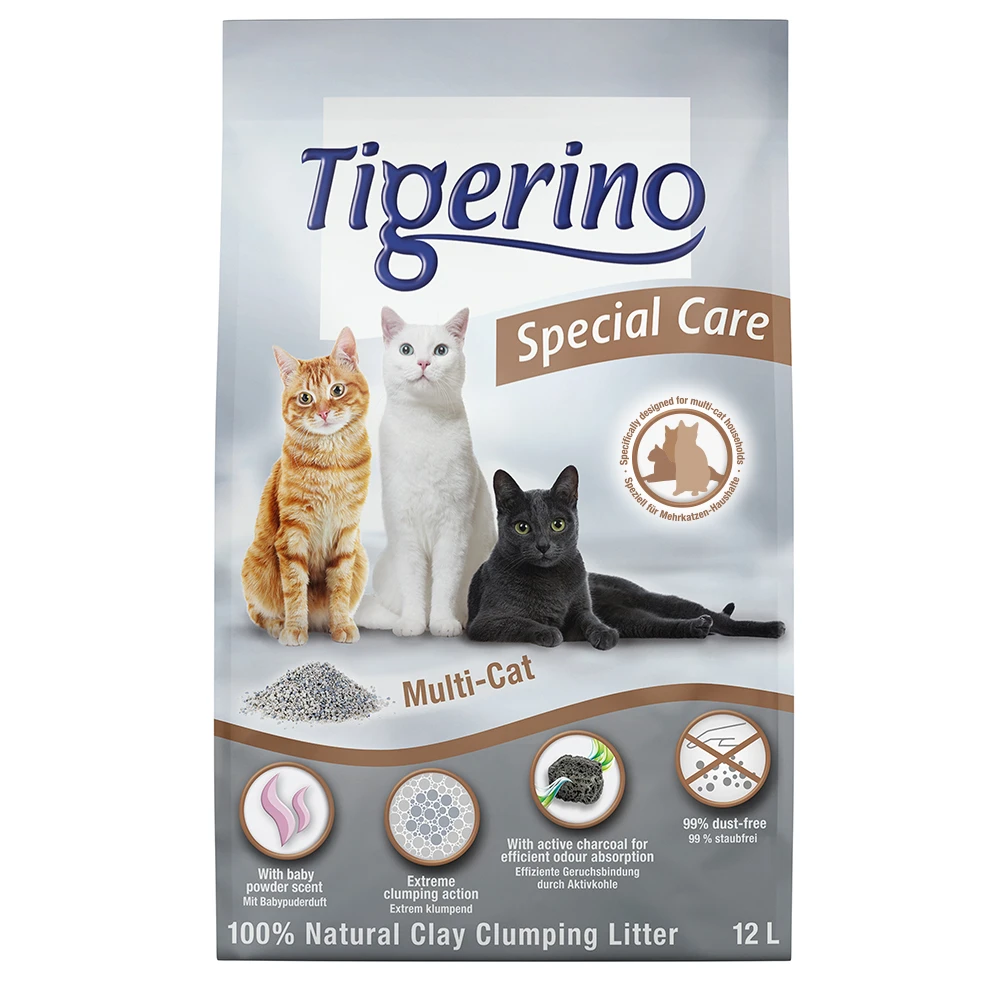 12l Tigerino Special Care Multi-Cat Kattenbakvulling 3 12l Tigerino Special Care Multi-Cat Kattenbakvulling