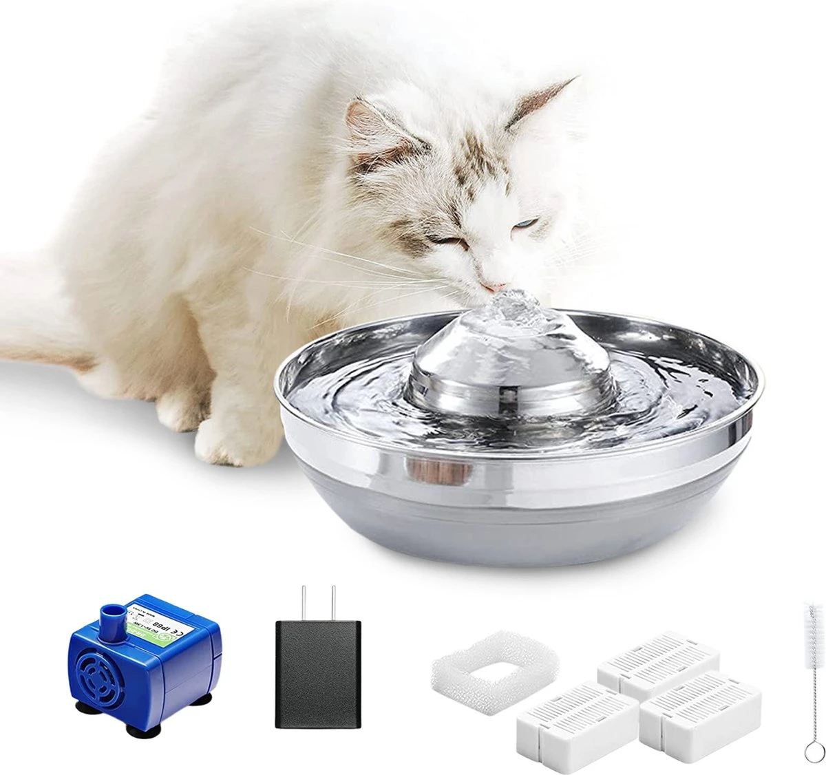 Woodoro Drinkfontein Voor Kat & Hond 3 Woodoro Drinkfontein Voor Kat & Hond