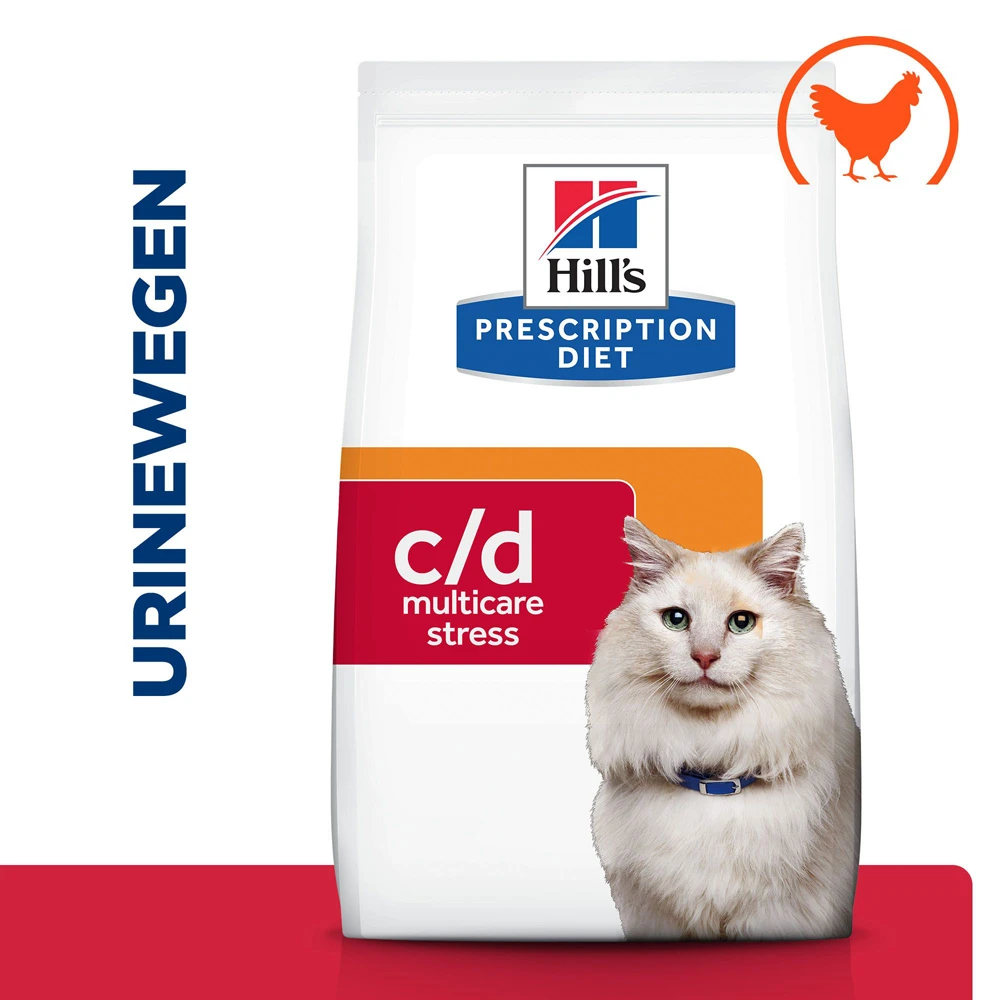 Hill's Prescription Diet C/d Multicare Stress Urinary Care Kattenvoer Met Kip 12kg 4 Hill's Prescription Diet C/d Multicare Stress Urinary Care Kattenvoer Met Kip 12kg - Afbeelding 2