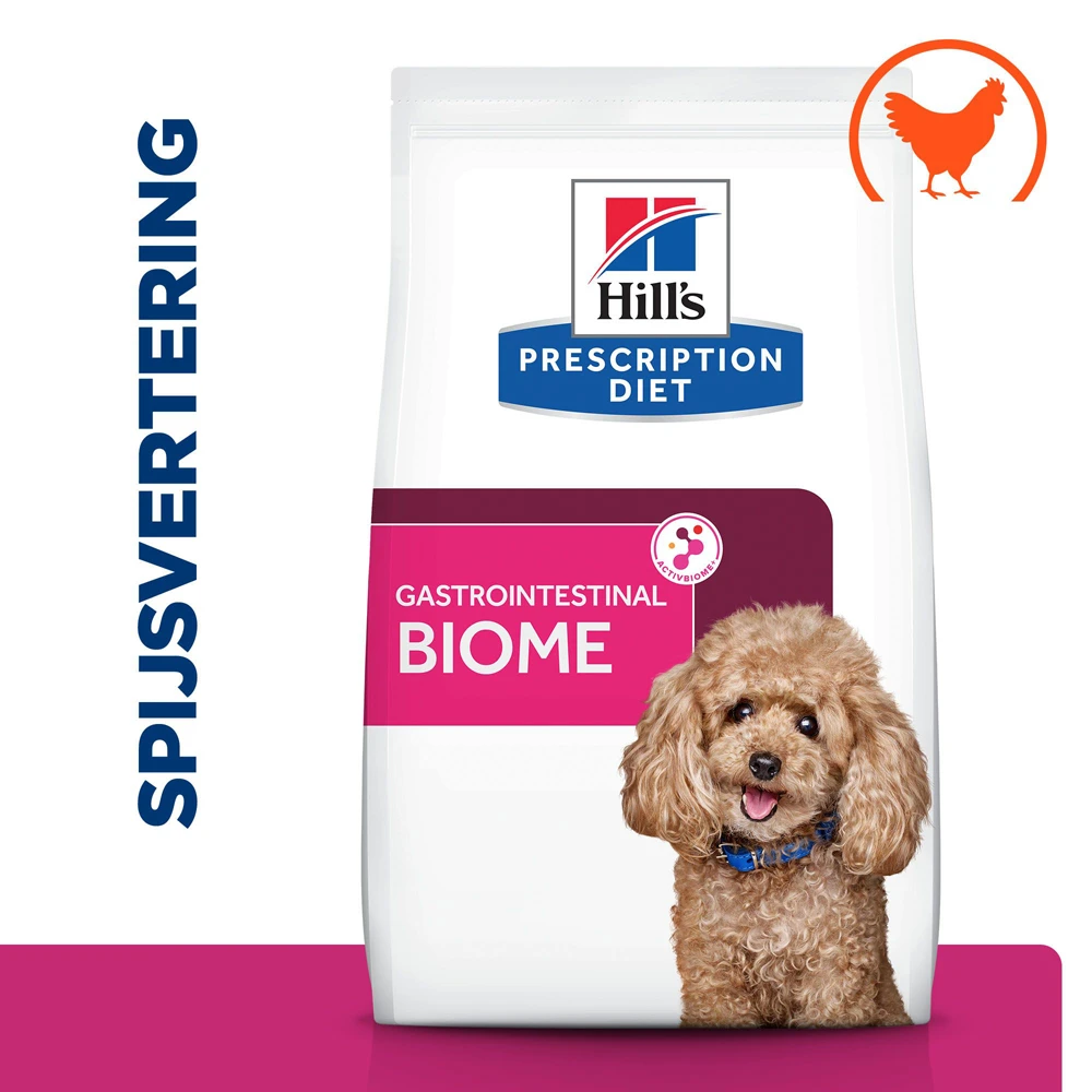 Hill's Hill’s Prescription Diet Gastrointestinal Biome Mini Hondenvoer Met Kip 3kg 4 Hill's Hill’s Prescription Diet Gastrointestinal Biome Mini Hondenvoer Met Kip 3kg - Afbeelding 2