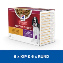 Hill's Science Plan Healthy Cuisine Hond Multipack Met Kip En Rund 12x90g -Dierbenodigdheden Winkel Hills Healthy Cuisine Stoofpotje Hond 8 NL
